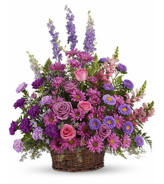 North Dakota Funeral Flowers - Floor Baskets