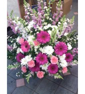 B-27: Magenta Hues Floor Basket