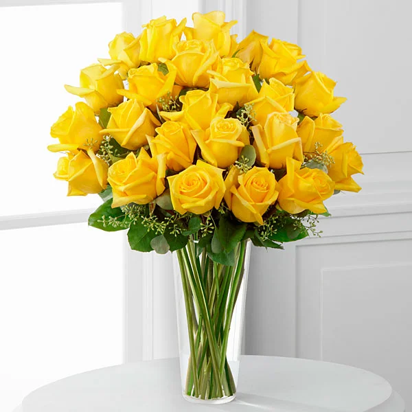 Yellow Rose Bouquet | Yellow Roses | Seeded Eucalyptus