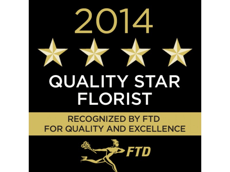 Port Chester Florist Presented with 2014-15 FTD Quality Star Award