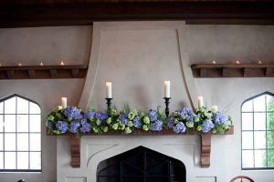 GORGEOUS FLOWERS ON YOUR MANTLE