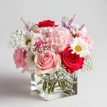 Whispered Promises Cube Bouquet
