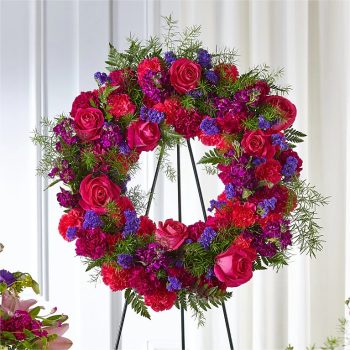 Calming Colors Standing Wreath