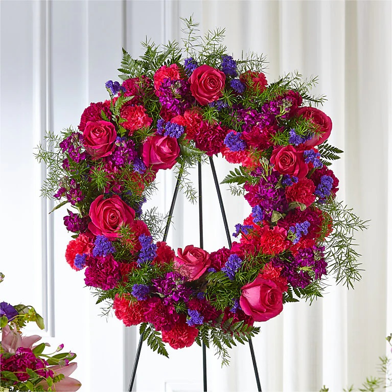 Calming Colors Standing Wreath