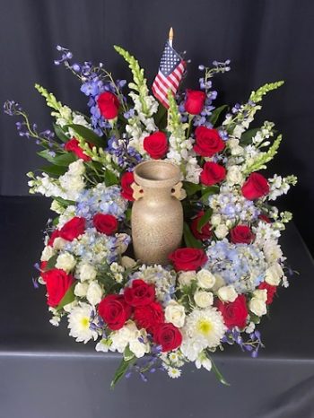American Flag Urn Tribute