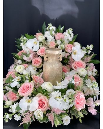 Pink and White Urn Tribute