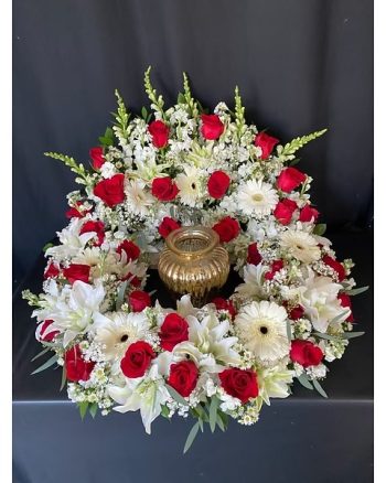 Red and White Urn Tribute